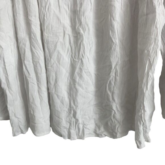 Old Navy Women's Peasant Blouse Size XXL Embroidered Geometric Boho 100% Rayon - Picture 7 of 9